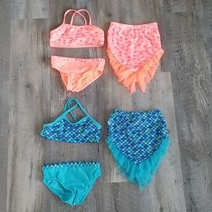 COPY - Lot of 2 Mermaid Bikinis size 4T